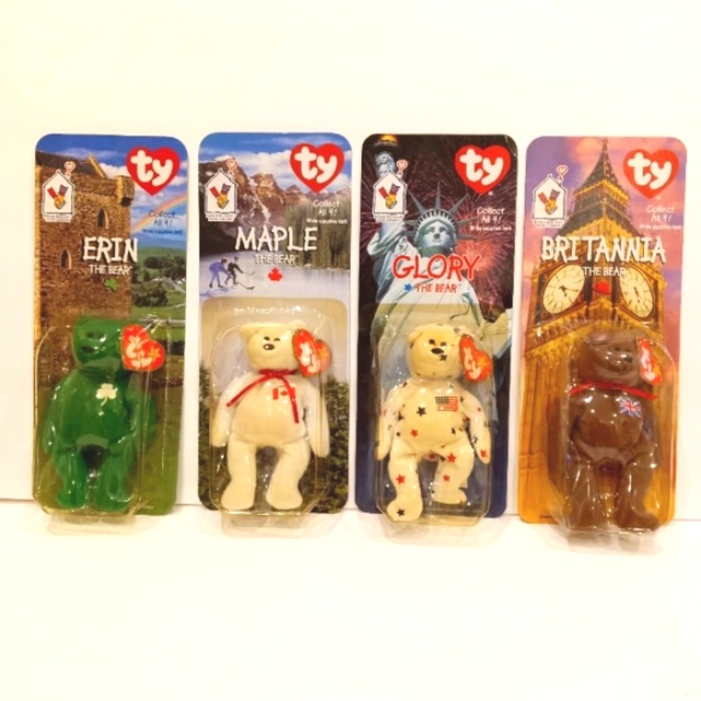 NIP 4 Limited Edition Beanie Babies